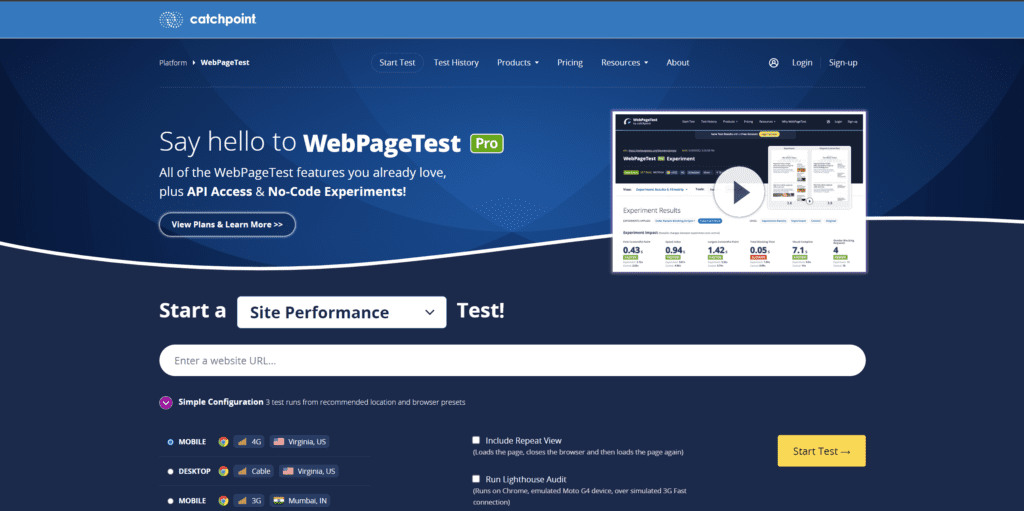 WebPageTest